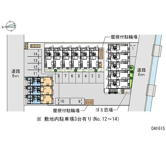 ★手数料０円★岡山市北区西長瀬 月極駐車場